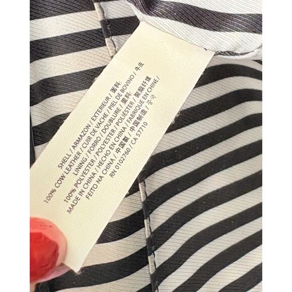 Kate Spade Southport Avenue Lydia Black Leather Large Satchel Shoulder Bag Purse - Picture 12 of 14